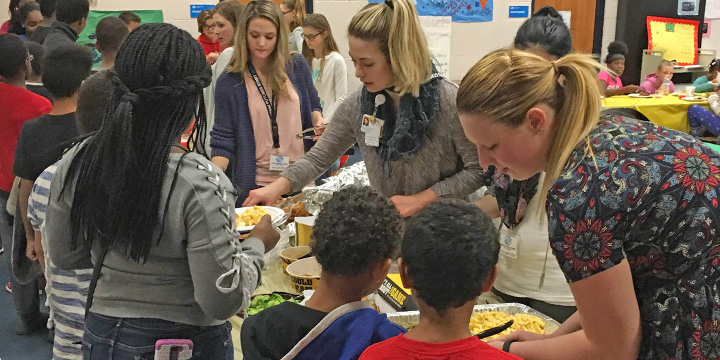 Students Serve at Boys and Girls Club